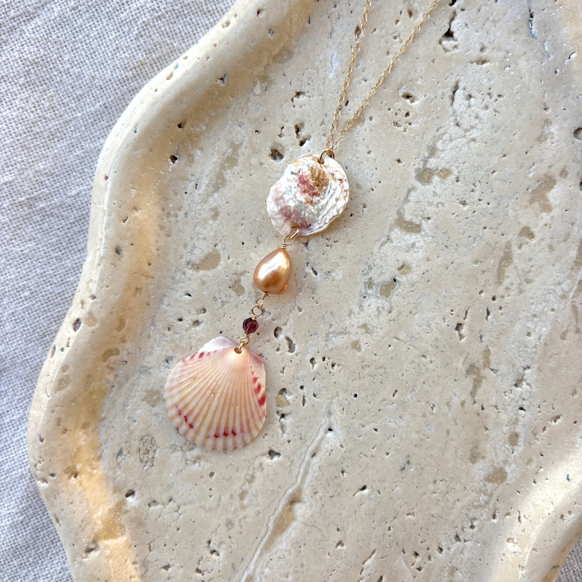 Calypso | Cascade Drop Necklace | 14K Gold-filled