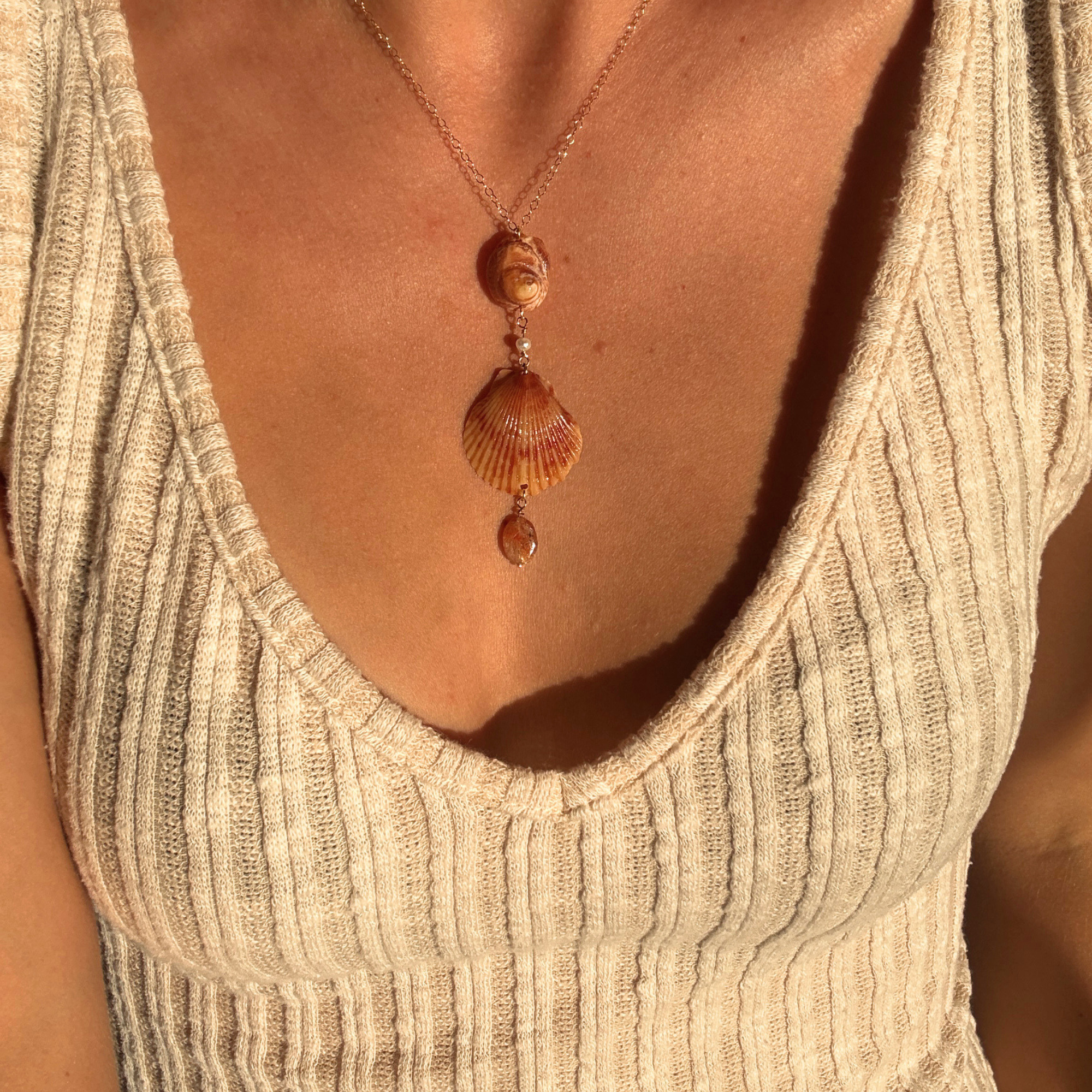 Helen | Cascade Drop Necklace | 14K Gold-filled