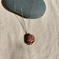 Pacific Calico Scallop Necklace | Sterling Silver