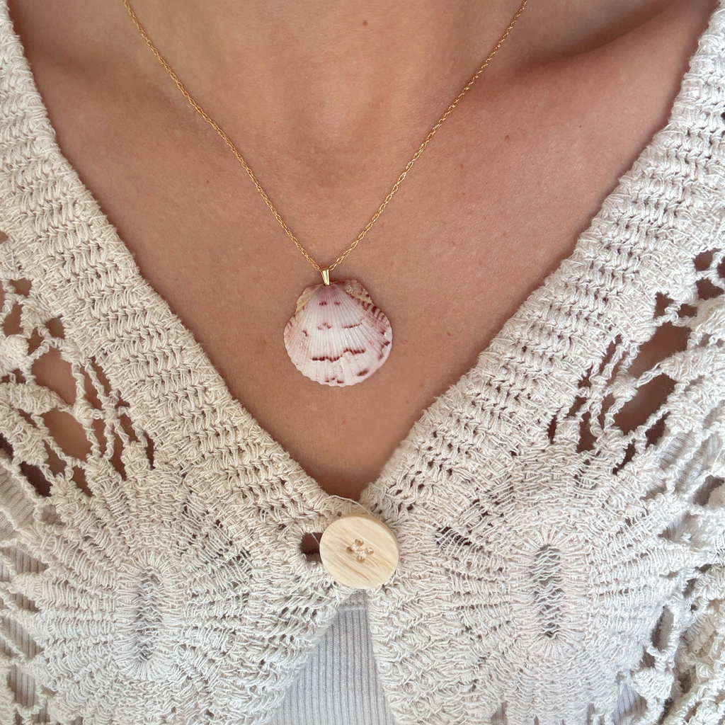 Floridian Scallop Necklace | 14K Gold-filled