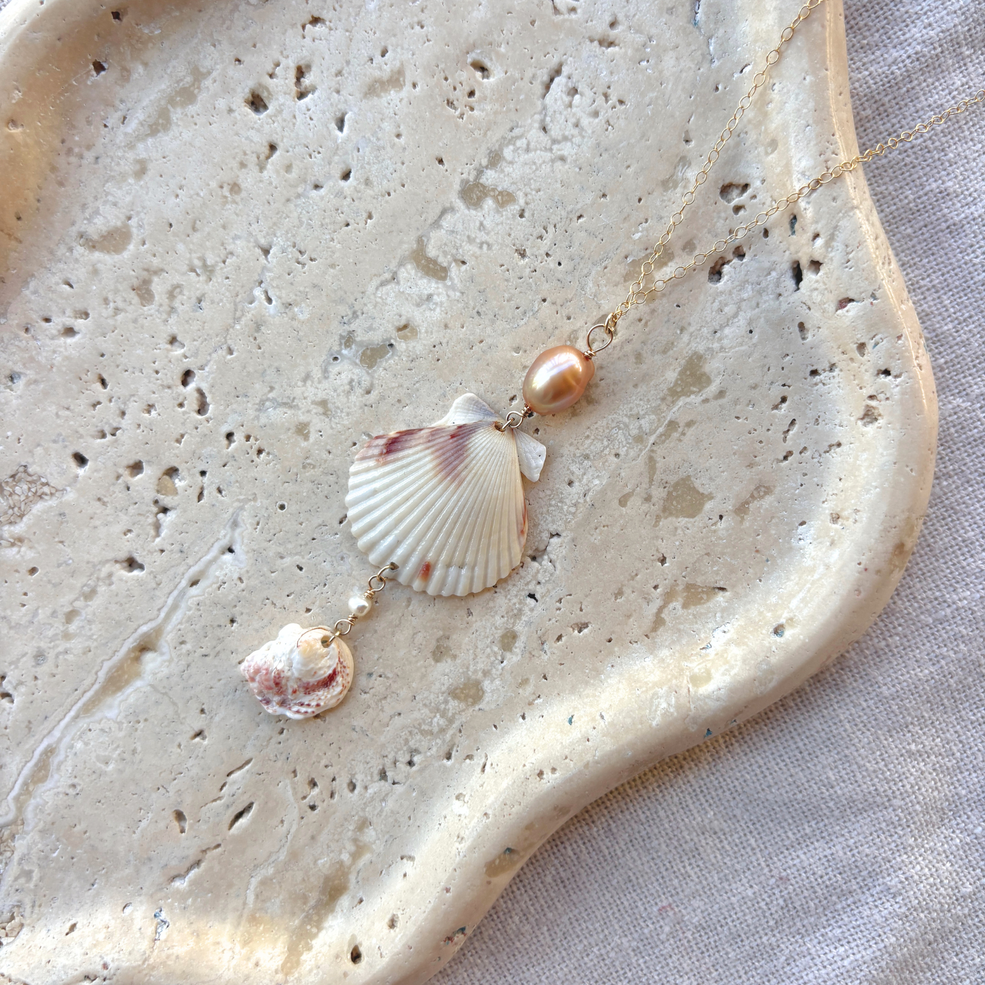 Athena | Cascade Drop Necklace | 14K Gold-filled