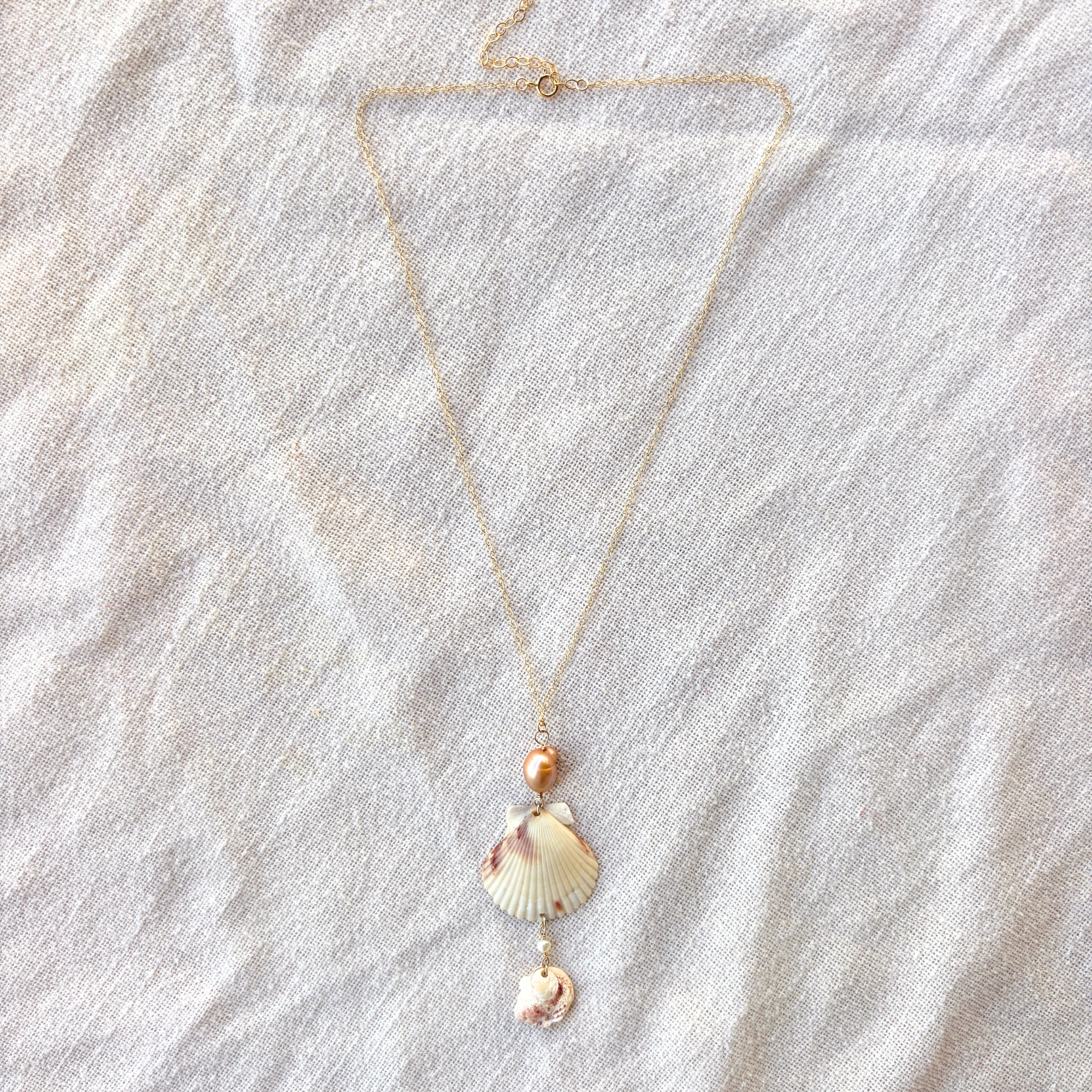 Athena | Cascade Drop Necklace | 14K Gold-filled
