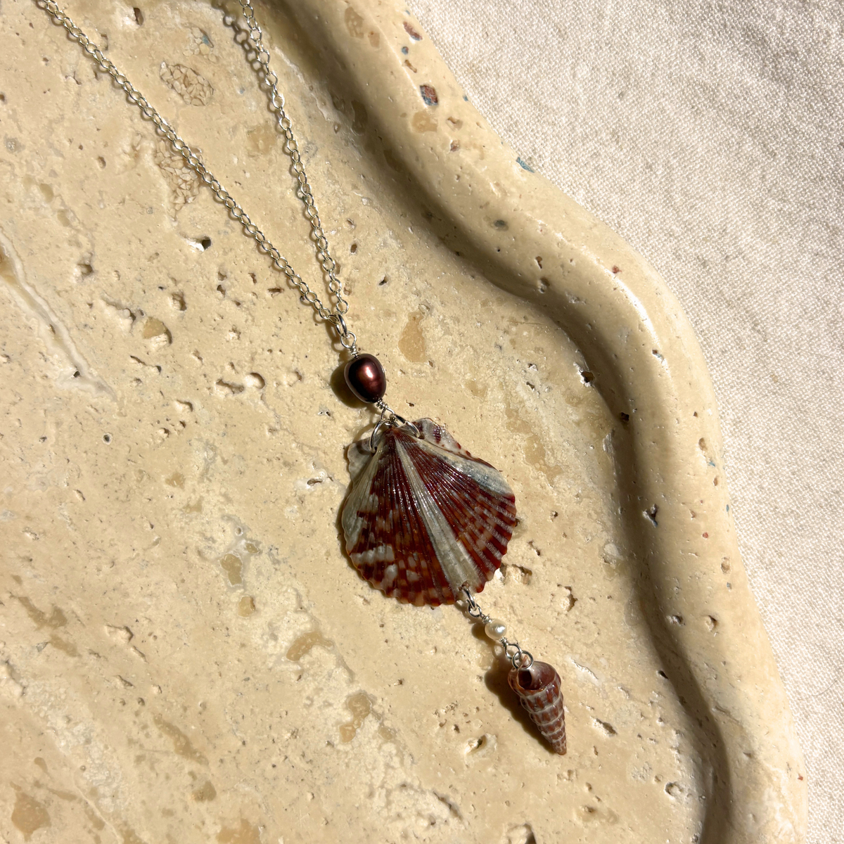 Ariadne | Cascade Drop Necklace | Sterling Silver
