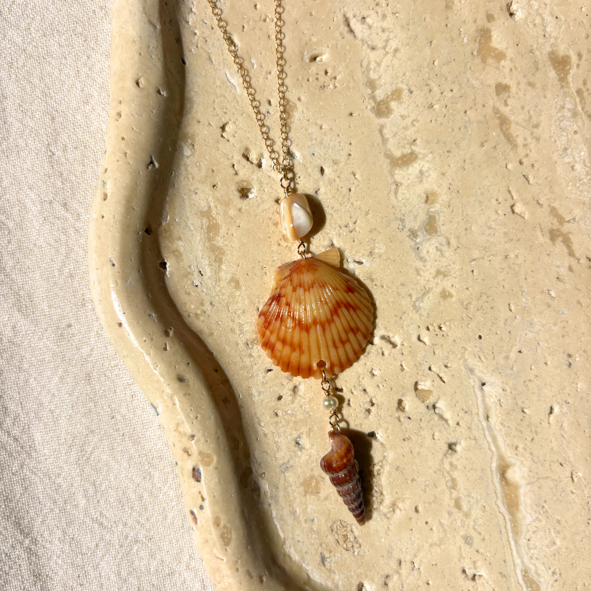 Atalanta | Cascade Drop Necklace | 14K Gold-filled