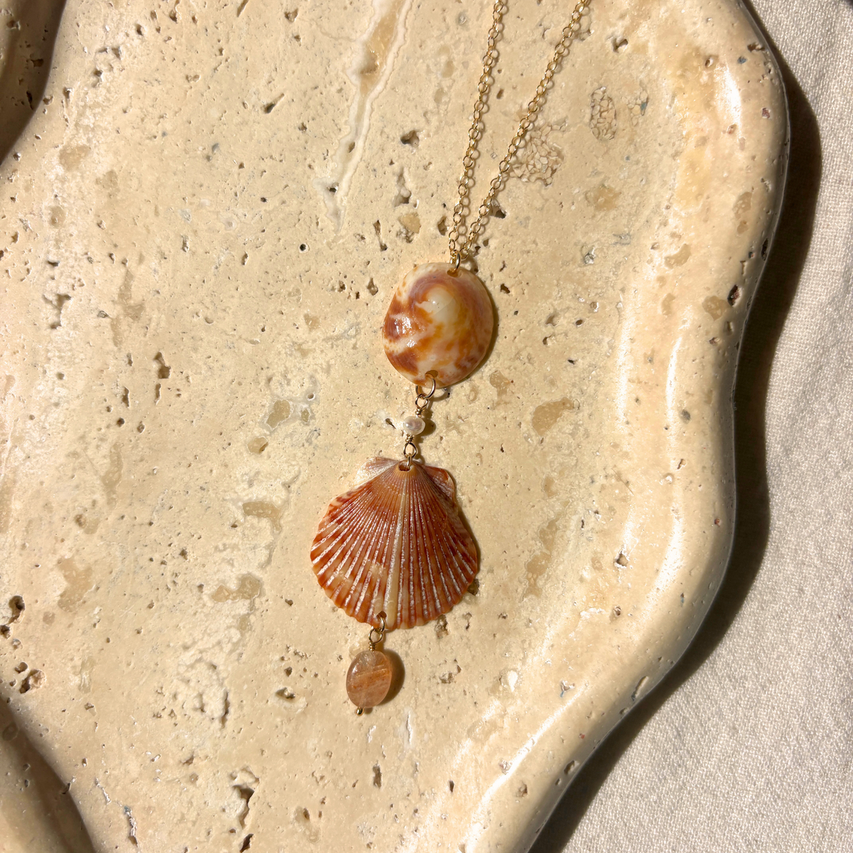 Hera | Cascade Drop Necklace | 14K Gold-filled
