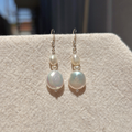 Stacked Pearl Earrings | Sterling Silver
