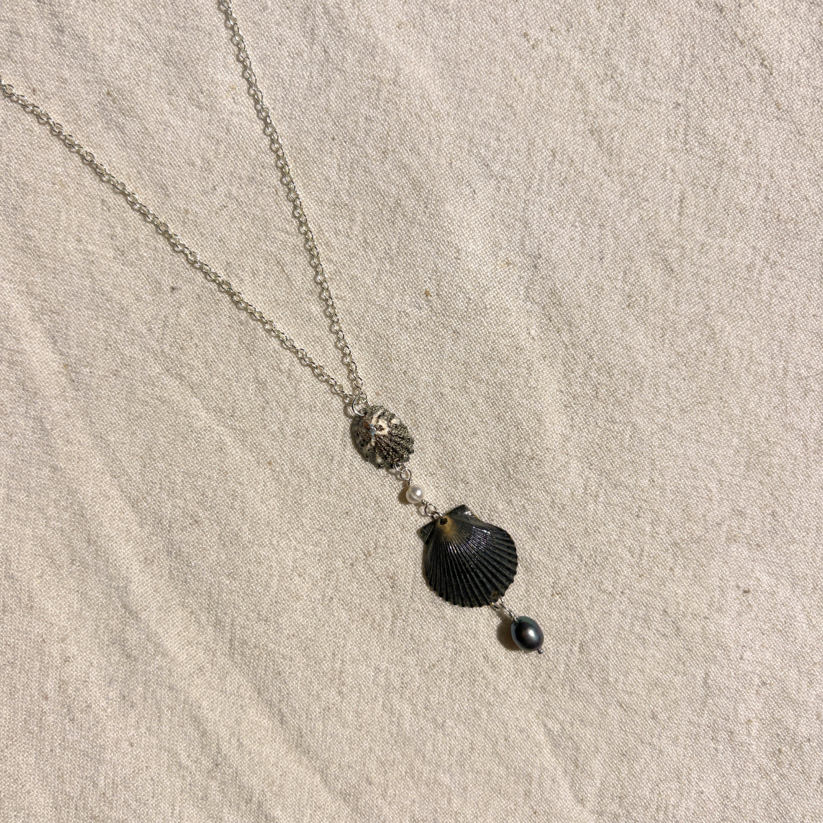 Nyx | Cascade Drop Necklace | Sterling Silver