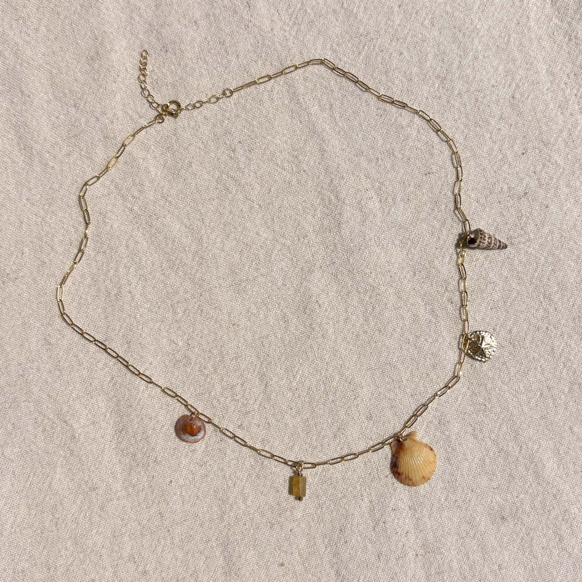 Oceanside | Seashell Charm Necklace | 14K Gold-filled