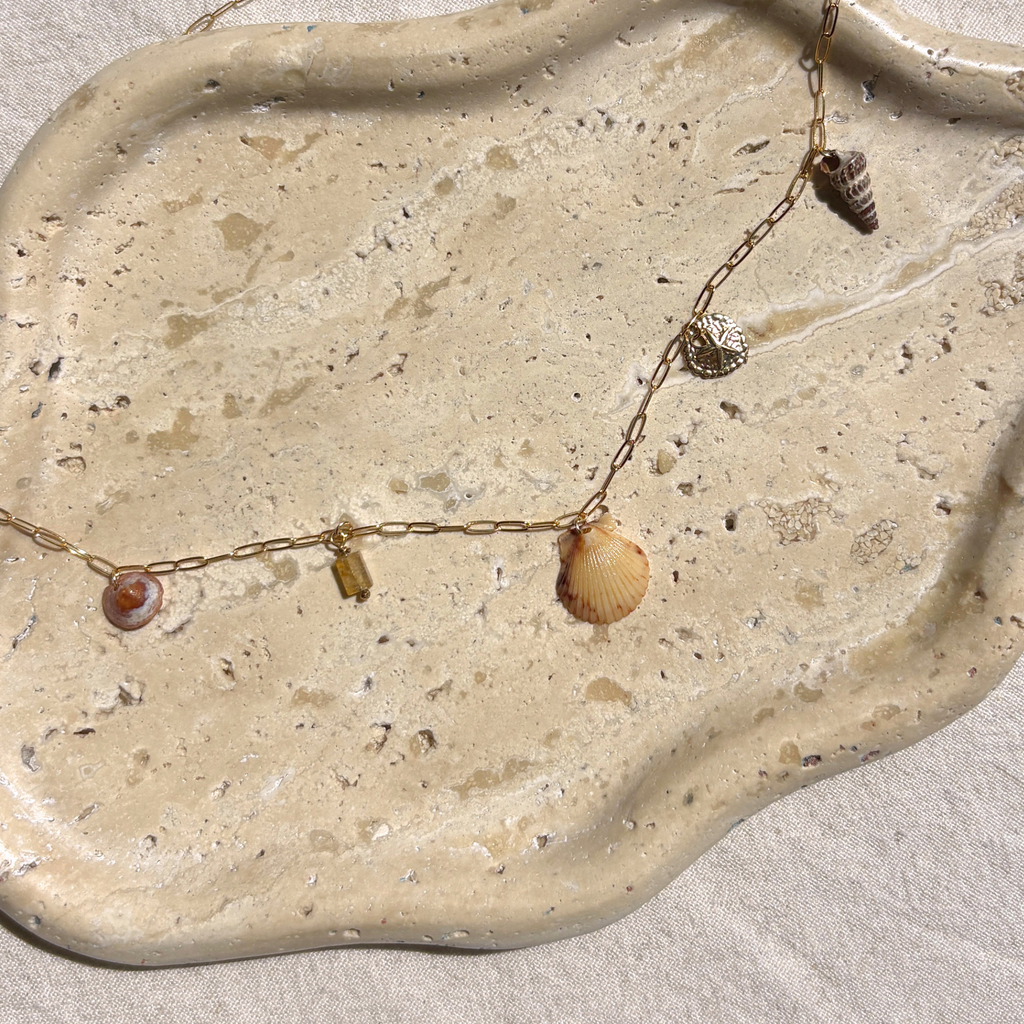 Oceanside | Seashell Charm Necklace | 14K Gold-filled