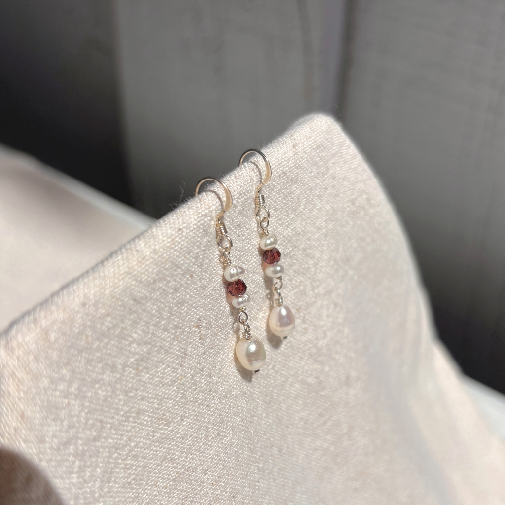 Pearl & Bead Earrings | Sterling Silver