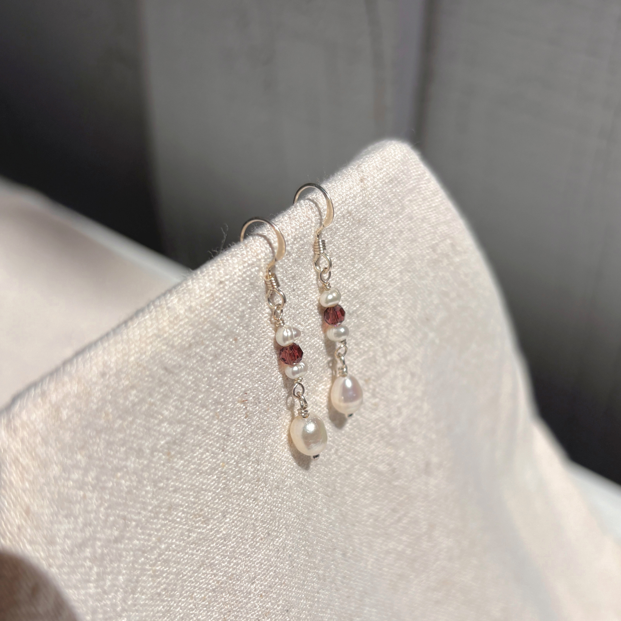 Pearl & Bead Earrings | Sterling Silver