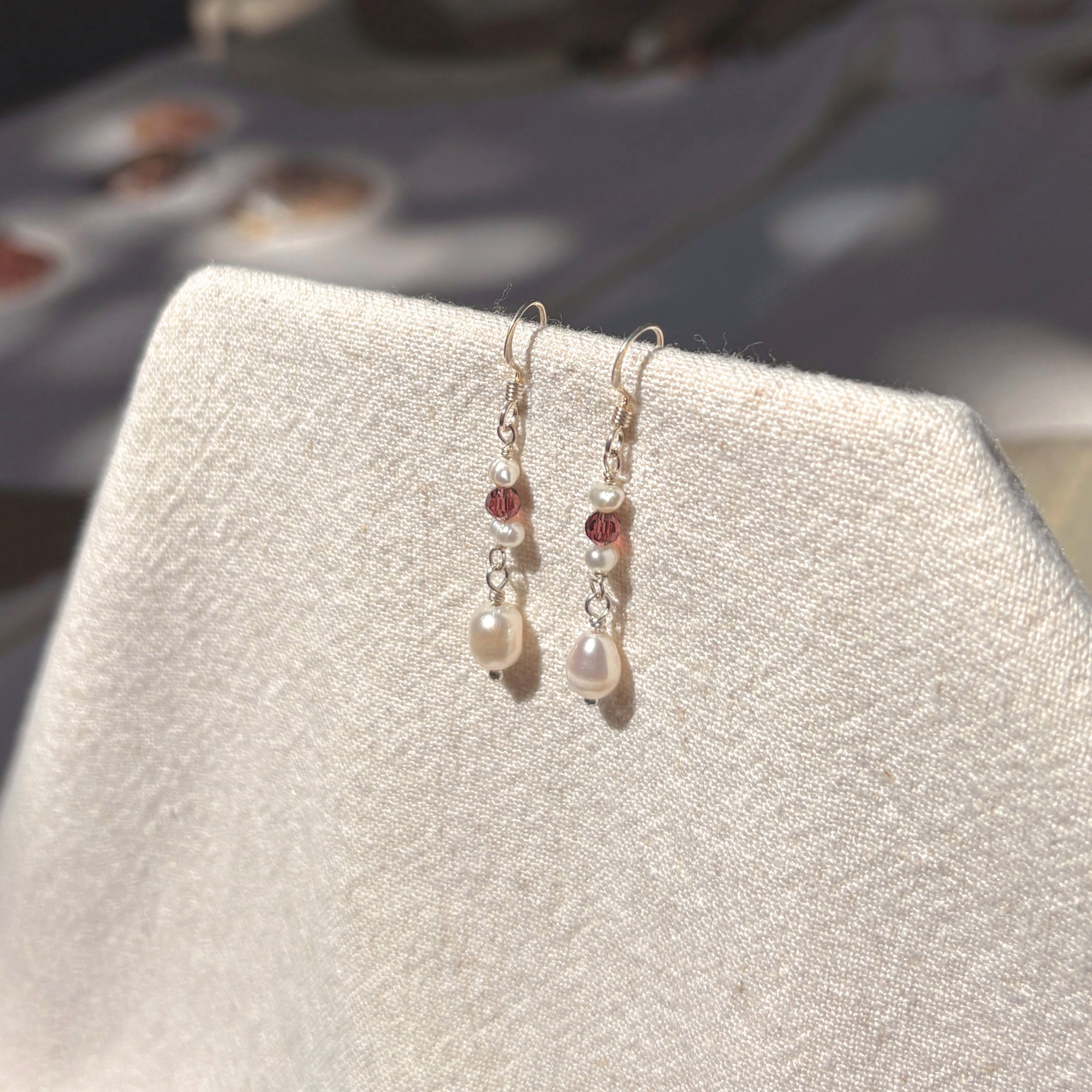 Pearl & Bead Earrings | Sterling Silver