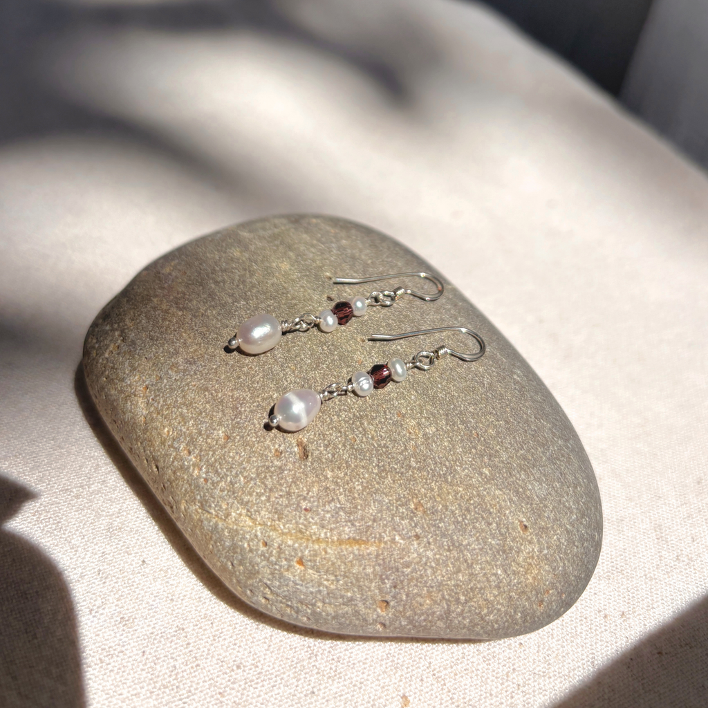 Pearl & Bead Earrings | Sterling Silver