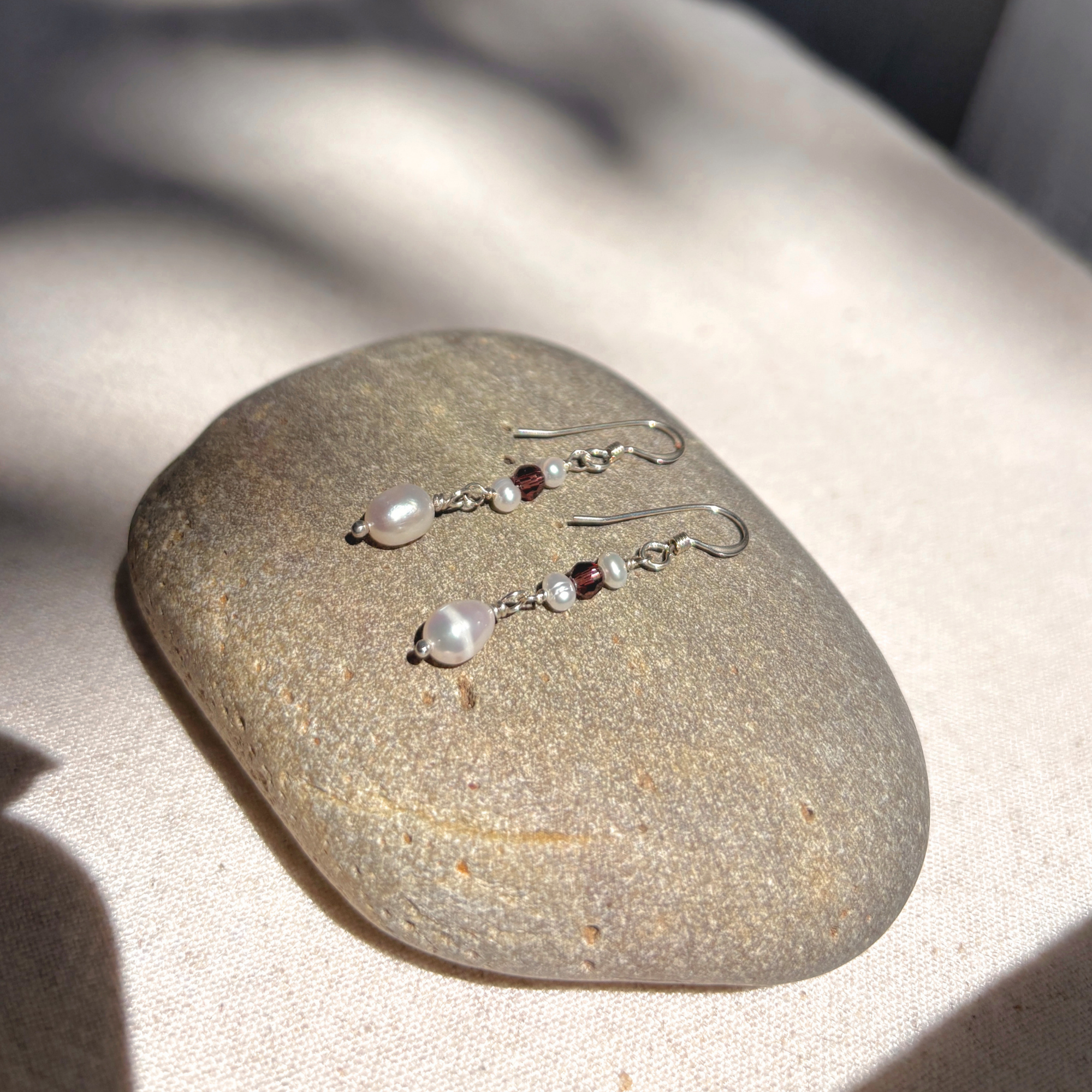 Pearl & Bead Earrings | Sterling Silver