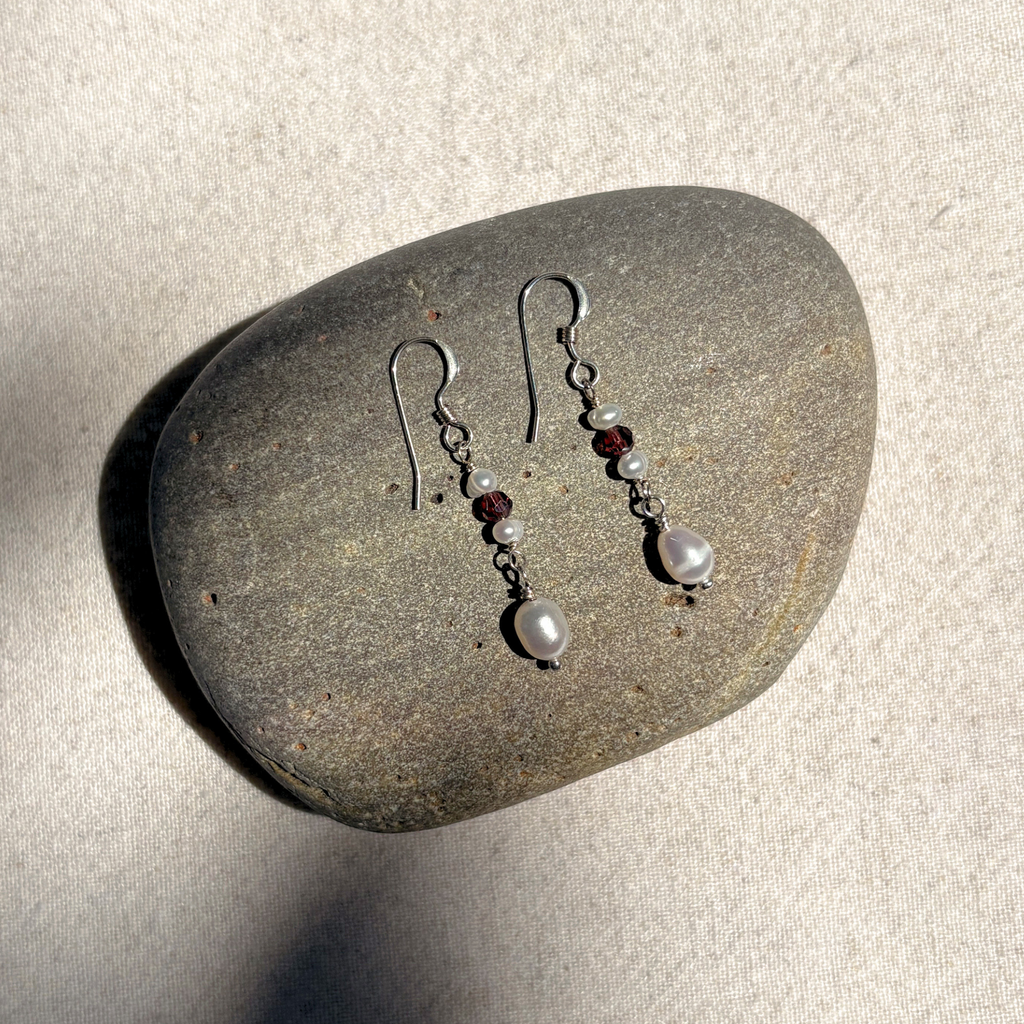 Pearl & Bead Earrings | Sterling Silver