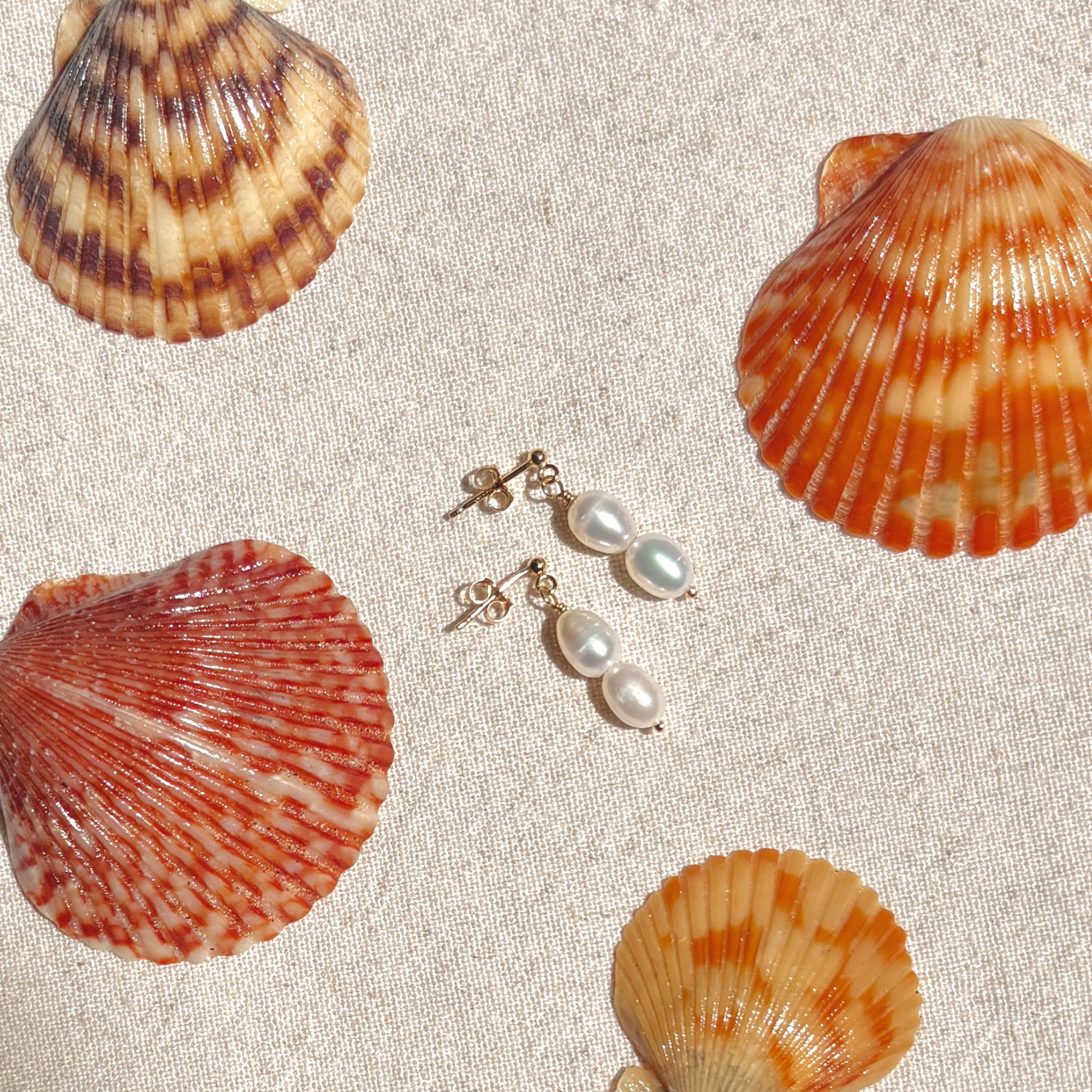 Pearl Drop Earrings | 14K Gold-filled