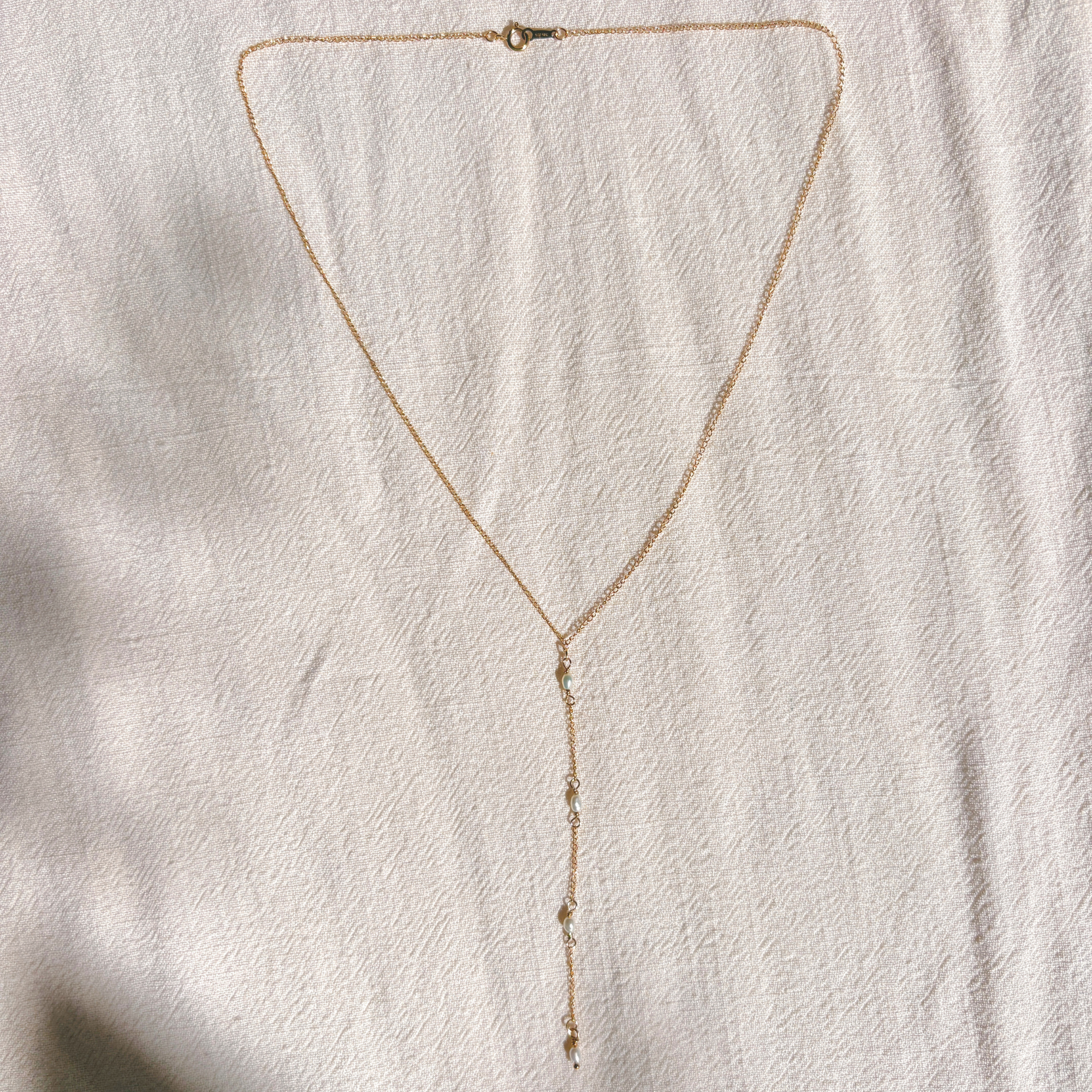 Mini Pearl Drop Necklace | 14K Gold-filled