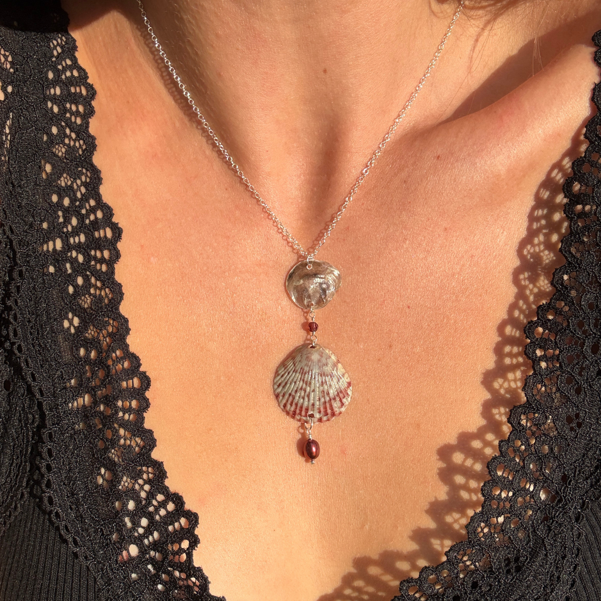 Persephone | Cascade Drop Necklace | Sterling Silver