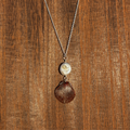 Seashell Pearl Drop Necklace | Sterling Silver