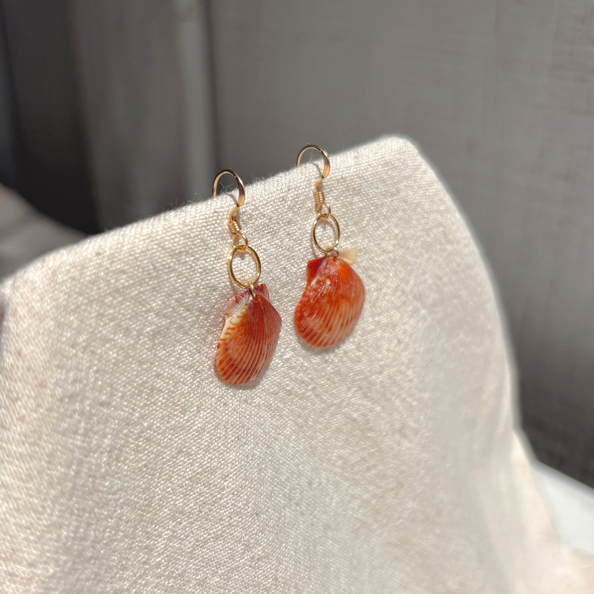 Seashell Earrings | 14K Gold-filled