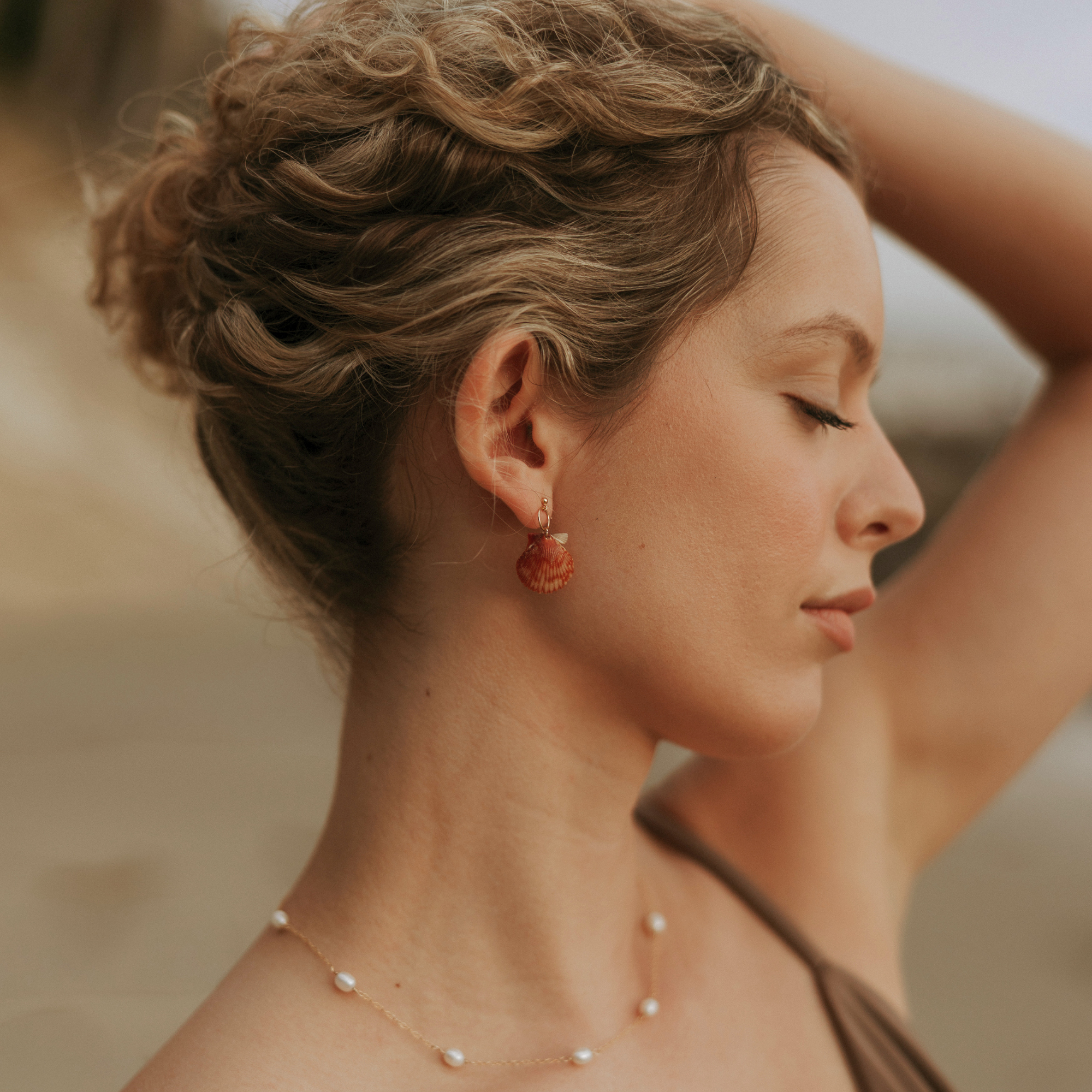 Seashell Earrings | 14K Gold-filled