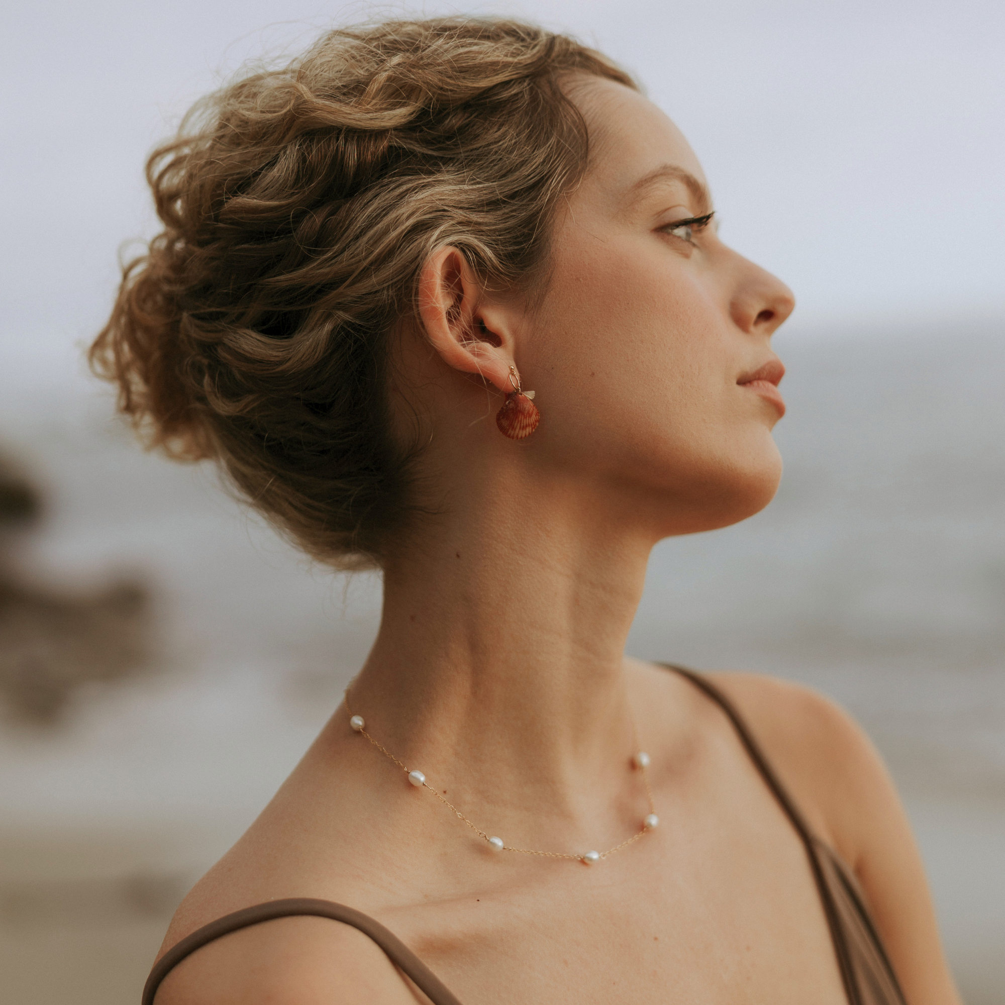 Seashell Earrings | 14K Gold-filled