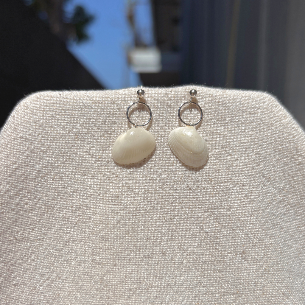 Seashell Earrings | Sterling Silver