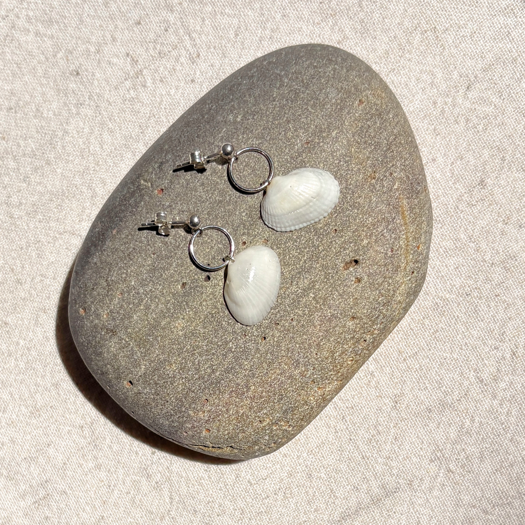 Seashell Earrings | Sterling Silver