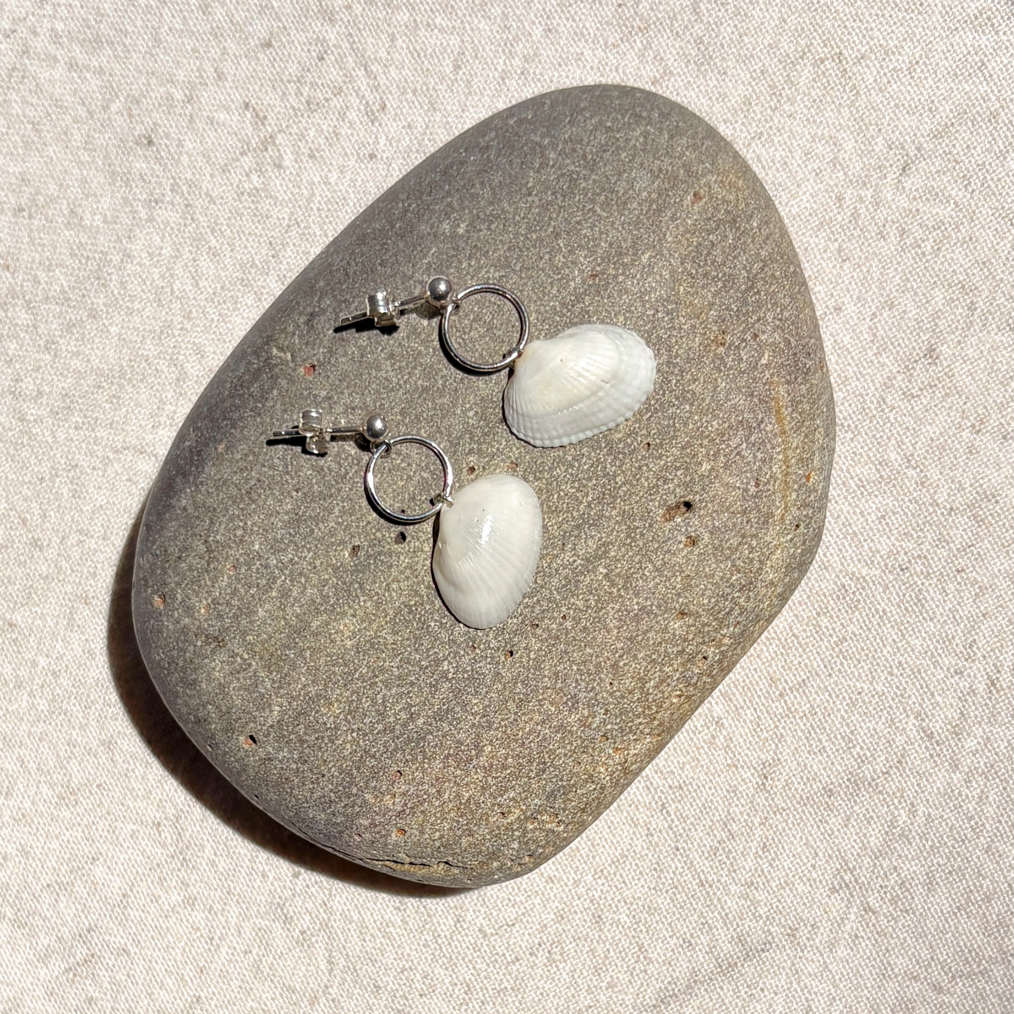 Seashell Earrings | Sterling Silver