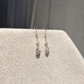 Seashell Pearl Drop Earrings | Sterling Silver