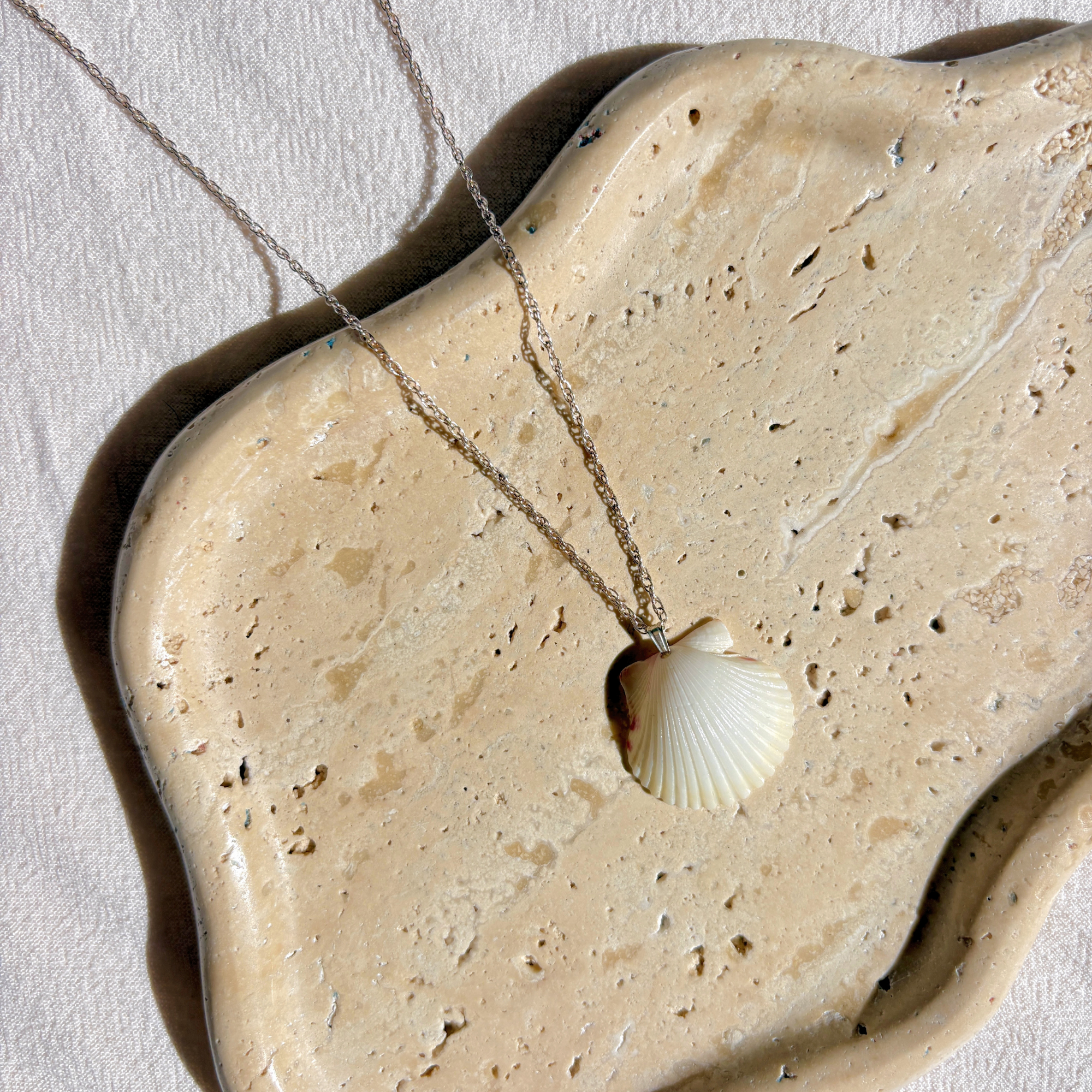 Floridian Scallop Necklace | Sterling Silver