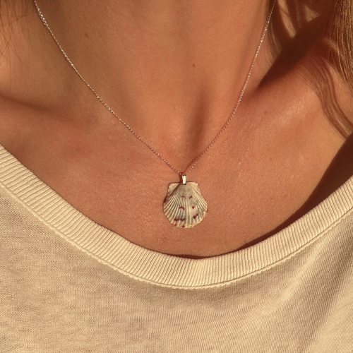 Floridian Scallop Necklace | Sterling Silver