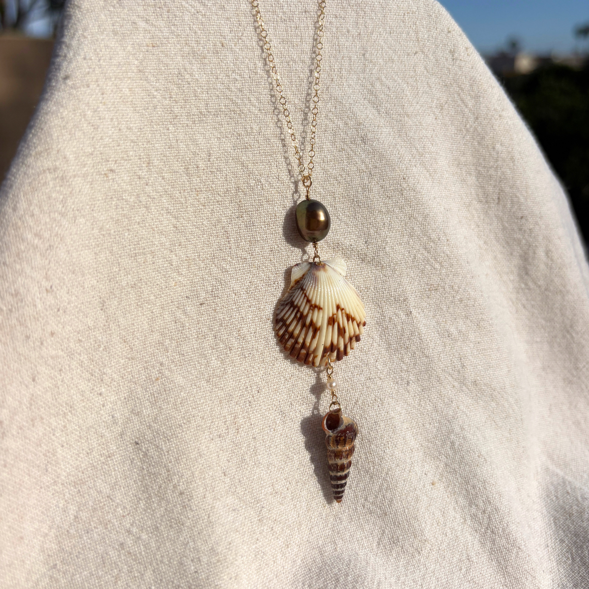 Scylla | Cascade Drop Necklace | 14K Gold-filled