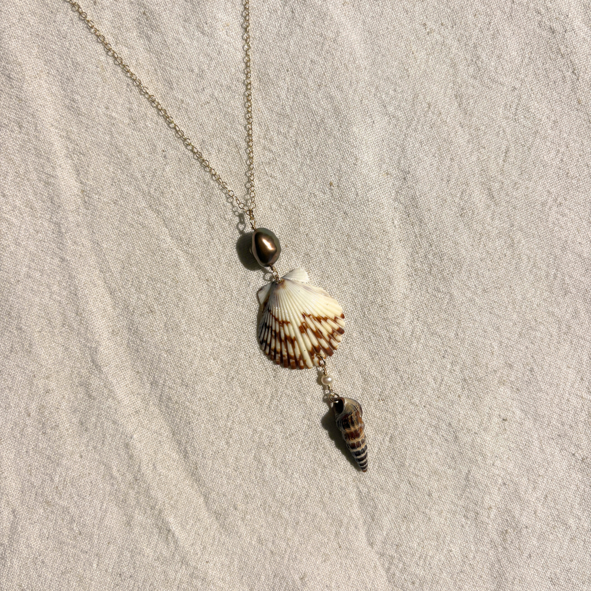 Scylla | Cascade Drop Necklace | 14K Gold-filled
