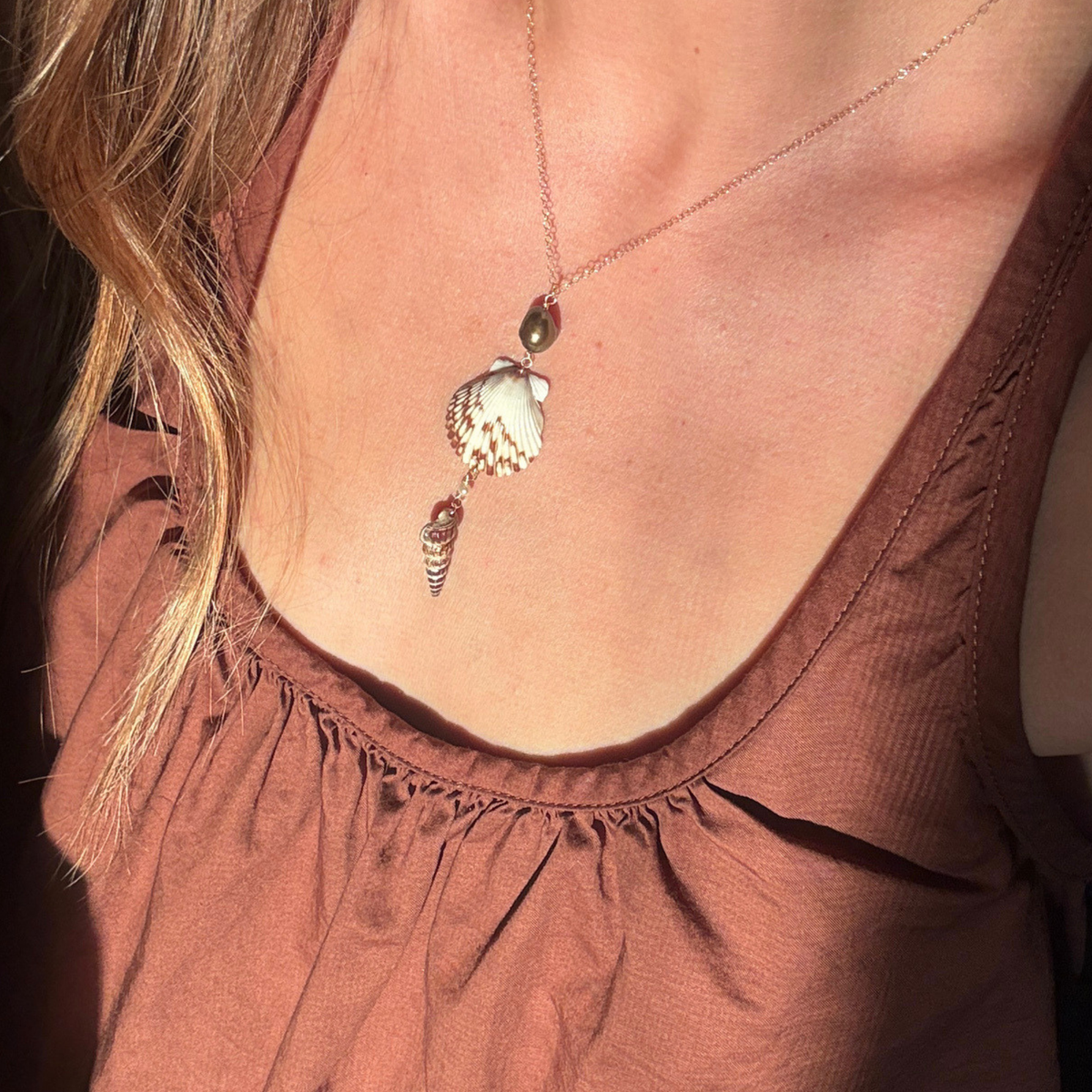 Scylla | Cascade Drop Necklace | 14K Gold-filled