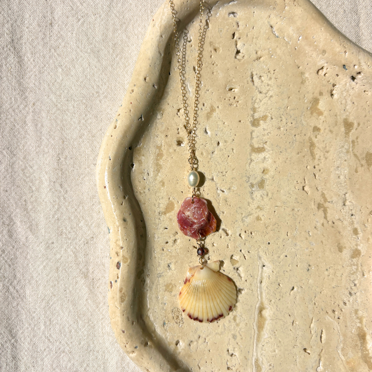Selene | Cascade Drop Necklace | 14K Gold-filled