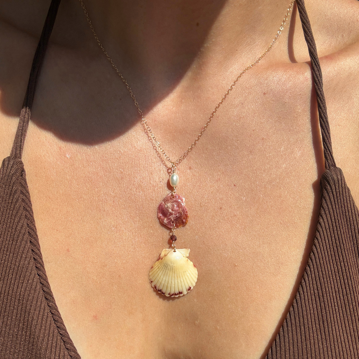 Selene | Cascade Drop Necklace | 14K Gold-filled