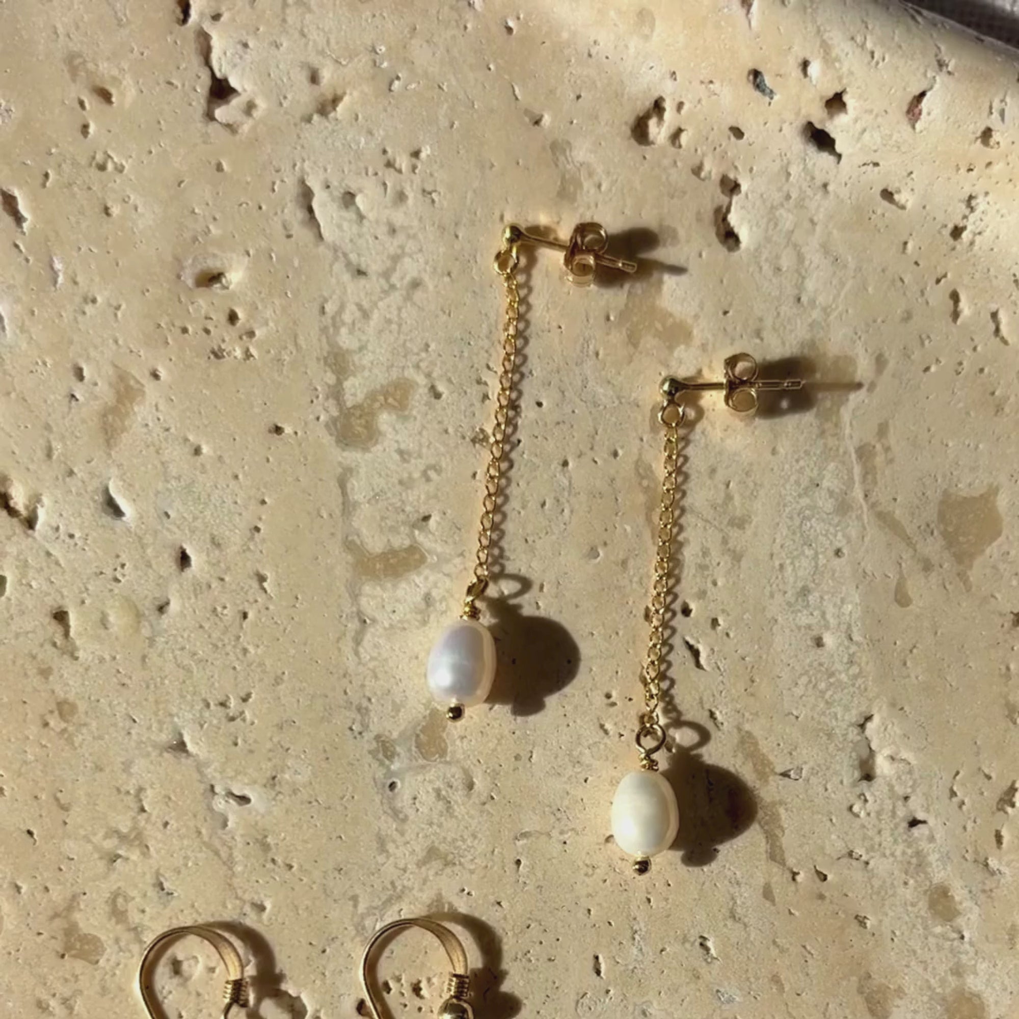 Pearl Drop Earrings | 14K Gold-filled
